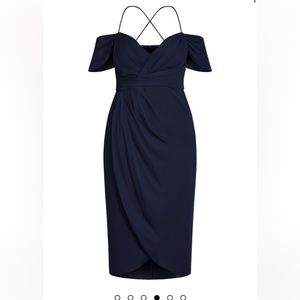NWT City Chic | Navy Entwine Maxi Dress